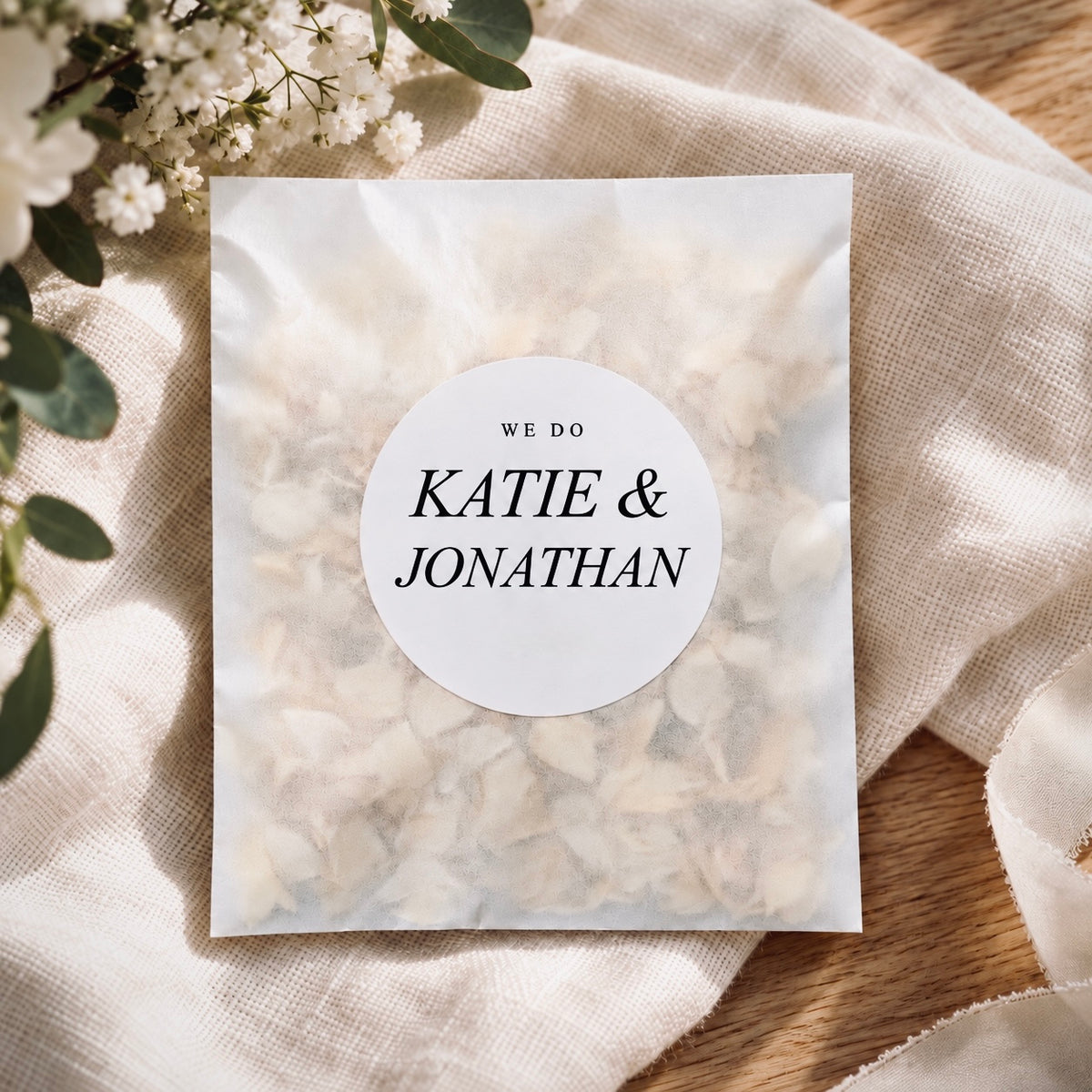 We Do - Personalised Confetti Sachets
