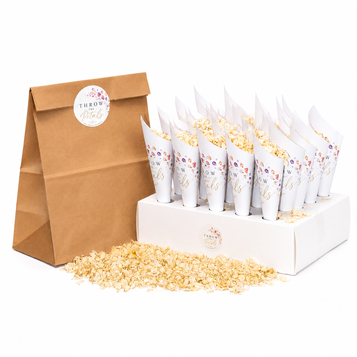 Ivory Elegance Cones