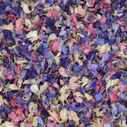 20 - Blue Meadow Confetti Cones With Holder & 2L of Petals