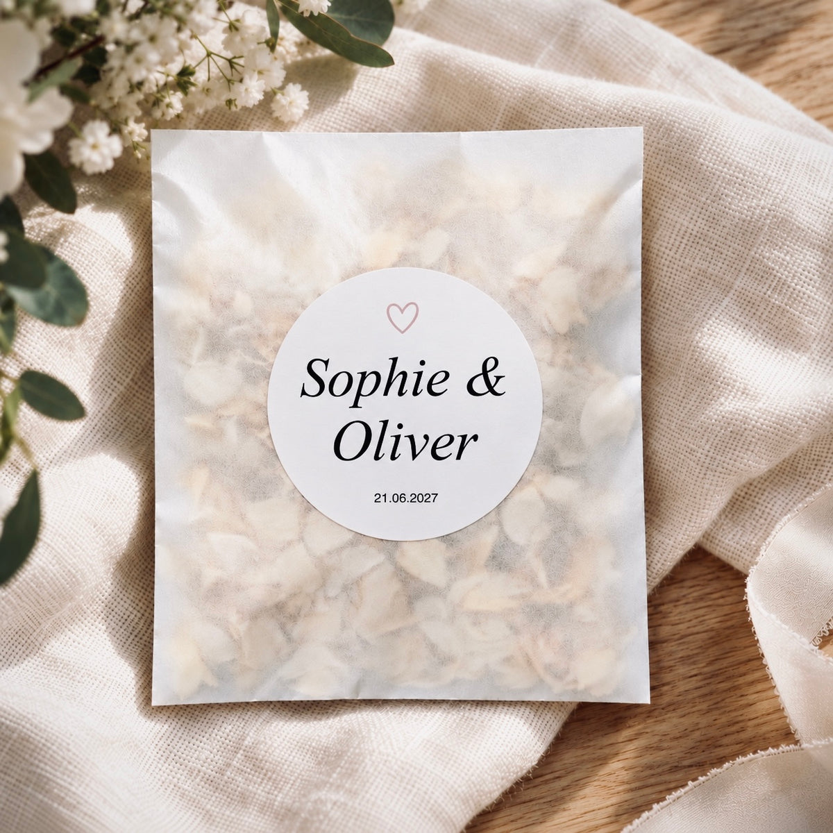 Little Heart - Personalised Confetti Sachets